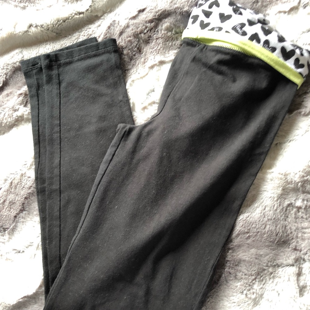 Girls Black Leggings  Size 14